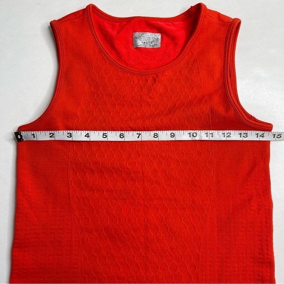 Athleta Seamless Sequence Textured Sleeveless Muscle Tank Orange Women's Size XS - Picture 4 of 7